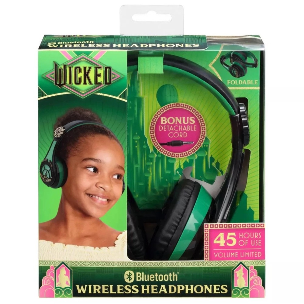 Wicked movie Elphaba Bluetooth Wireless Headphones NWT